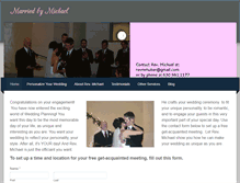 Tablet Screenshot of marriedbymichael.com